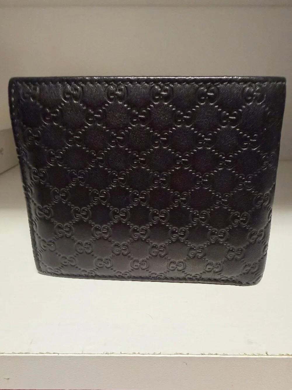 Gucci Guccissima Leather Bi Fold Wallet  Men's